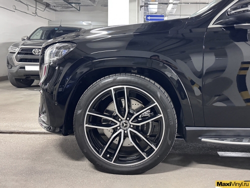 Оклейка передней части Mercedes-Benz GLS полиуретановой пленкой